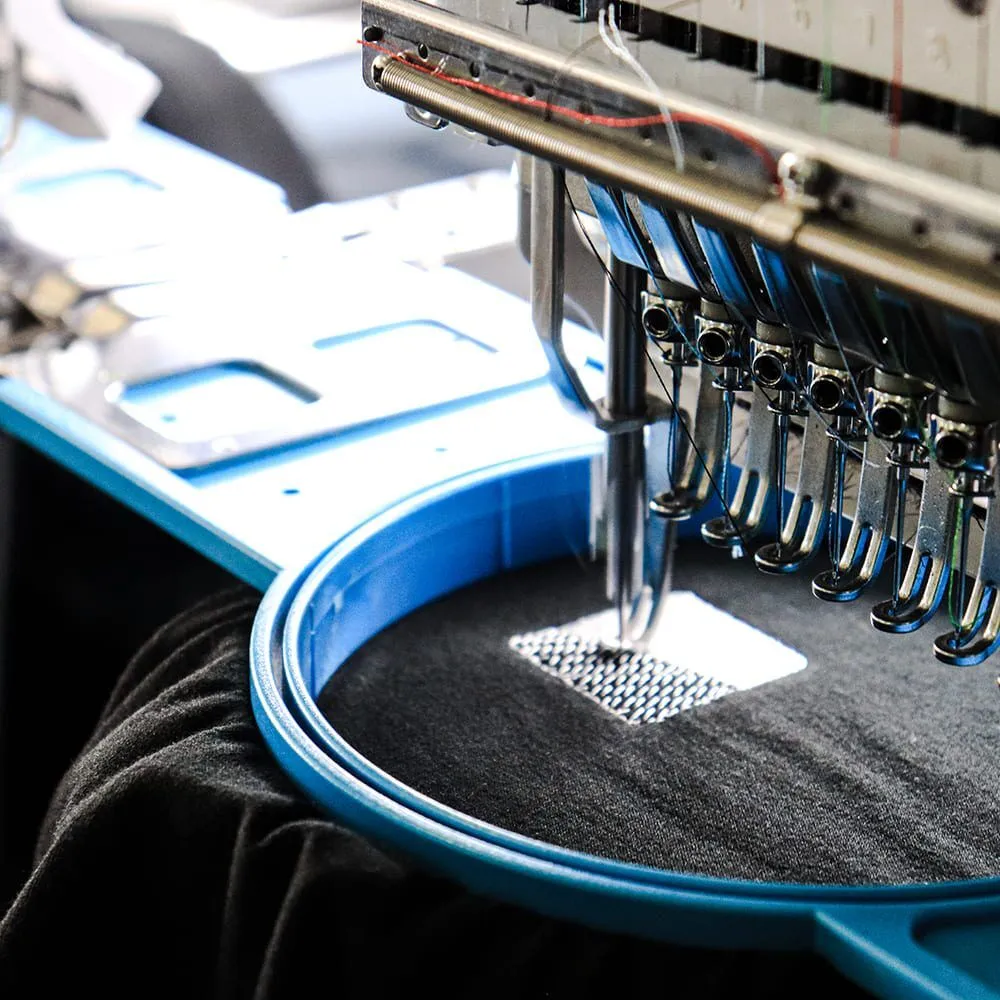 Embroidery-in-Perth-Clothing-Embroidery-being-processed